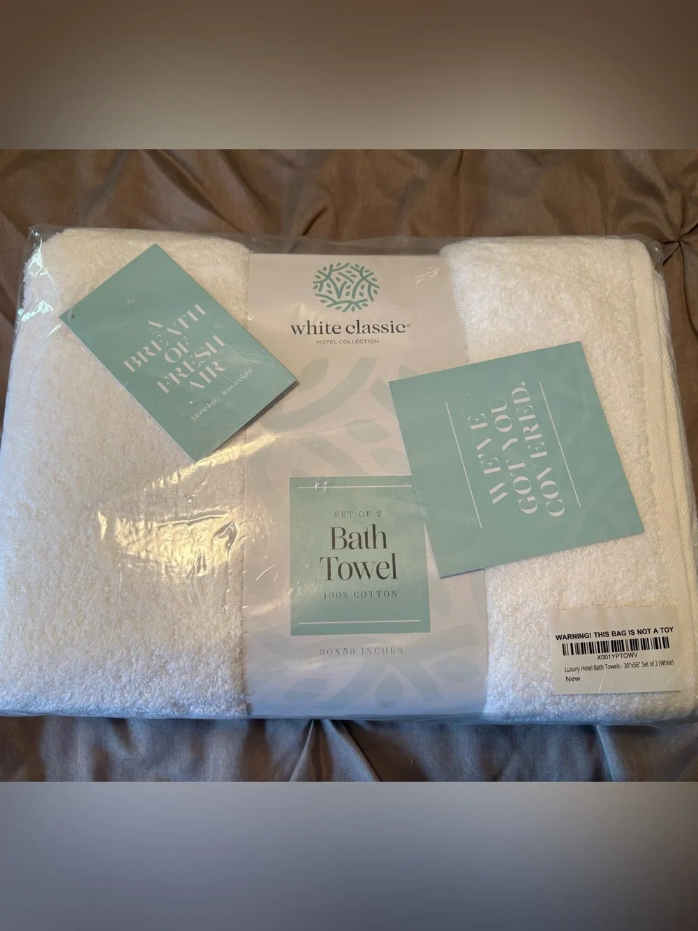 White Bath Towels